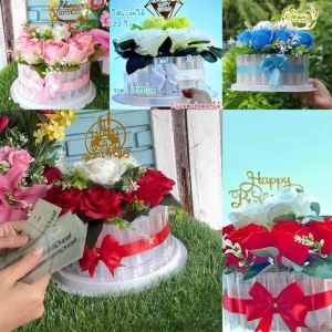 เค้กธนบัตร ฉีดรักษา แบงค์เอง, เค้กเงินสด, เค้กวันเกิด พร้อมกล่อง