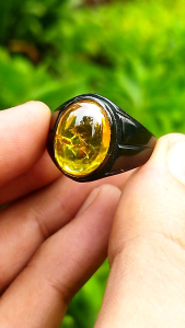 Cincin Batu Diamond Citrine Pecah Seribu Mini Size