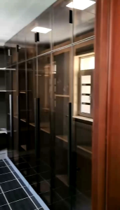 Glass wardrobes customize Singapore onsite measurement service