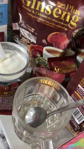 กาแฟโสม เคโอริช ผสมโสมและแคลเซียม GinSeng PowDer & Calcium KO Coffee Plus (แบบถุง มี 10 ซอง)