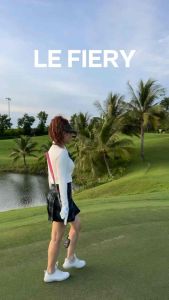 Chân Váy Họa Tiết Caro Nữ Le Fiery Xanh Tập Luyện Thể Thao Golf Tennis Cao Cấp Chính Hãng | Christine Skirt in Green