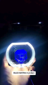 Lampu Projie Biled Matrix X1 45 Inci X-Case Putih Kuning Devil Biru Body Hitam Plus Kipas - Biled Matrix X-Case 45 inch Super Premium Car