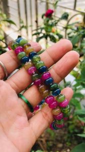 Chuổi cổ Tourmaline tự nhiên đa sắc