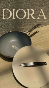 Roschel Diora Professional Wok Pan + Lid 24 cm 28 cm Ceramic Non-Stick Greblon CK2 German Coating Panci Wajan Penggorengan+ Tutup Anti Lengket Tahan Gores Induksi RPP-328