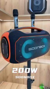 SY Soonbox 6300max ลำโพงบลูทูธ 200วัตต์ พร้อมไมค์ลอย2อัน ลำโพง6 ดอก ปรับเบสได้ 3โหมด ร