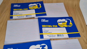 B&e Writing Pad for Grade 1 2 3 and 4 - ( 2 pads)