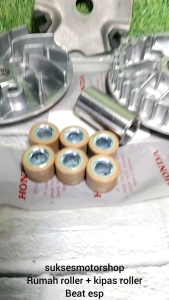 rumah roller roler set assy + kipas rumah roller honda beat esp pop street vario 110 led stater halus