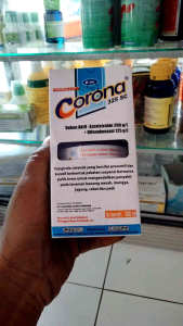 FUNGISIDA & ZPT CORONA 325SC (Azoxistrobin 200g/l + Difenokonazol125 g/l) 250ml + Bonus Kaos Pertanian