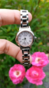Đồng Hồ Si Nhật Nữ 💥 💫WICCA 💫 Eco-Drive 💞Kính Sapphire 💞Chống Nước 50 Mét 💞Size 26.5 mm💞Size Dây 17.5 💫 G.124