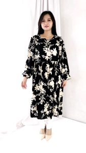 Tunik JUMBO LD 130 CM Rayon BUNGA BiG SiZE SUPER JUMBO XXXXXL 5XL 4474#