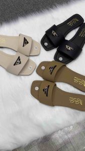 San San Dép Lê TAM GIÁC Gắn Khóa Đế Bệt dép lê Nữ Quai Ngang Thời Trang Dép Đi Tiệc Du Lịch Êm Chân 3 Màu Xinh