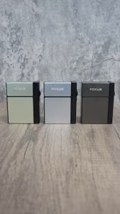 FOCUS 2in1 กล่องใส่บุหรี&อุปณ์จุด ใส่ได้20ม้วน แบบเติมได้ รุ่น035F