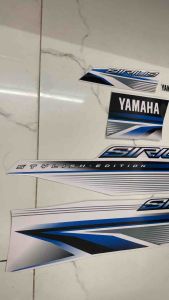 Bộ tem sirius màu trắng xanh hàng nhập Thái Lan lượng cao dành trang trí riêng cho dòng xe này tem in lụa rời màu sắc rất đẹp và bền giá bán cực tốt bán lẻ như bán sỉ Nhãn Dán