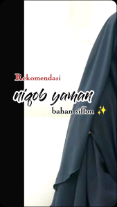 NIQAB LONG YAMAN/CADAR SIFON 2 LAYER