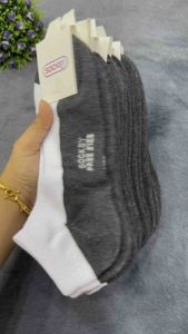 VZ Socksy ผ้าหนา ถุงเท้าข้อสั้นสีพื้น 1แพ็คมี 12คู่ ฟรี ที่นอง งานไทย งานปัาย ผ้าดี ผ้านิ่ม รูปลักษณ์ สูงสำหรับความสะอาด ชุ่มชื่นใส่สบายจ้า