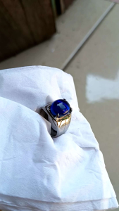 CINCIN BATU KING SAPPHIRE BIRU