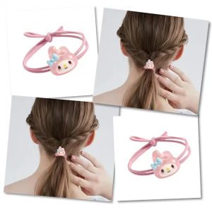 [chuchu] ยางมัดผมแบบเชือก รูปมายเม SANRIO ยางรัดผม แบบหนัง ลายการ์ตูน MELODY พร้อมส่ง