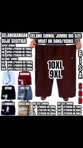 Celana Jumbo Komprang Sirwal Panjang Pria XXL XXXL