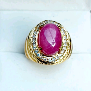 CINCIN BATU RUBY MUZAMBIQUE SUPER KUALITAS