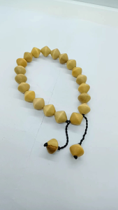 Gelang Kayu KEMUNING GADING Motif Piramid Model Tarik A109