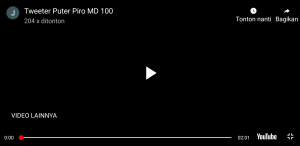 Tweeter Panggil Putar Piro MD 100 Anti Air Tweeter Magnet Walet