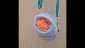 Túi Đi Chơi Cho sóc chuột hamster bọ sóc đất sóc bông …túi màu xanh đẹp mắt 19x22cm