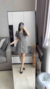 DRES ZARA KATUN TWEED IMPORT 8019 MV SHOP