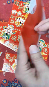 Angpao Imlek 3D Terbaru Cai Shen Ye Amplop Angpau Imlek CNY Tahun Baru Chinese New Year