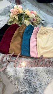 PLUS SIZE Corduroy Women’s High waist TROUSER SHORTS Minimalist Basic shorts