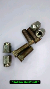 Baut Roda Ukuran 14x40mm Kunci kekiri Buka ke kanan ( Isi 4pcs /Pack) (12A)