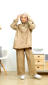 Raincoat !! Jas Hujan Tebal Dan Kuat Bahan Pvc 025 Pria dan Wanita by Akula