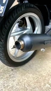 Shijiro Knalpot Standar Racing & Saringan Setengah Beat delux Vario Mio Scoopy Nmax Aerox