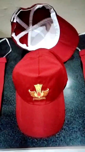 Topi Anak Sekolah Topi SD Bordir+Dasi SD Bordir Laki-Laki Dan Perempuan Belakang Pake Karet