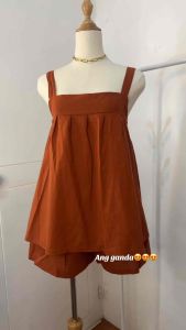 Ashley Loose Tank Top Coords: Freesize Cotton Linen for Comfortable Everyday Wear