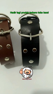 Kalung Anjing Kulit Ukuran Besar & Aksesoris Hewan Peliharaan