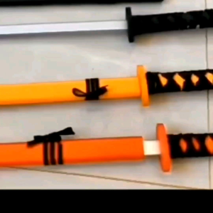 Toy Wooden Katana Samurai Training Props - Red and Yellow Handle with Black Scabbard - Best Buy