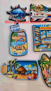 Philippines Wooden Ref Magnets - Colorful 2D Designs - Perfect Travel Souvenir from Philippines