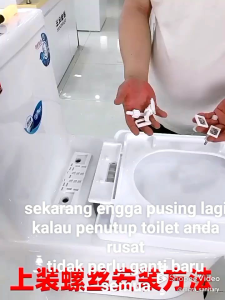 INAJAYA Skrup Dudukan Toilet Seat Cover – Baut Tutup Closet Duduk Model Bulat dan Kotak