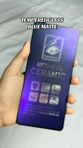 TEMPERED GLASS BLUE OPPO RENO 10 5G RENO 10 PRO 5G RENO 10 PLUS 5G CERAMIC MATTE ANTI RADIASI & ANTI PECAH