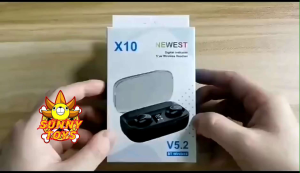 TWS X10 Headset Bluetooth Wireless Headset Gaming Powerbank Earphone Tws X10