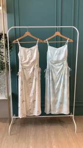 D11825 Camille Printed Silky Slip Dress