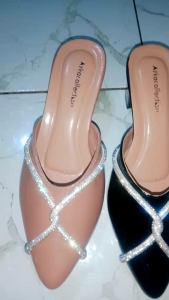 sepatu Bapaw wanita dewasa keren dengan motiv manik manik