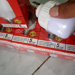 lampu ECO LED himitsu 10 Watt bohlam kapsul putih