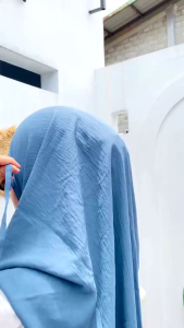 KERUDUNG BERGO MARYAM CRINKLE AIRFLOW SIZE L/HIJAB CRINKLE INSTAN/KERUDUNG CRINKLE AIRFLOEW/JILBAB CRINKLE