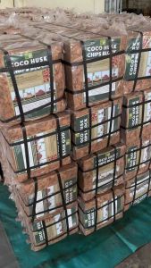 Coco Husk Chips Block, 3Kg Big Size (70Litre) - กาบมะพร้าวสับอัดก้อนขนาดใหญ่จุใจ 3กก
