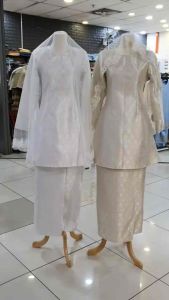 BAJU KURUNG PAHANG SONGKET AMINAH | BAJU NIKAH PUTIH OFF WHITE OFFWHITE | FULL SET BAJU NIKAH EXCLUSIVE | BAJU NIKAH SEDONDON | KOLEKSI BAJU PENGANTIN PREMIUM | BAJU SEDONDON RAYA | COUPLE SET RAYA NIKAH | BAJU MELAYU NIKAH | VEIL