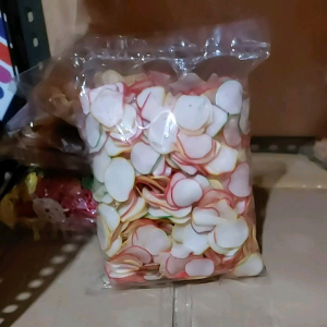 500 GRAM KERUPUK BAWANG WANA WARNI MENTAH / KERUPUK SEBLAK / KERUPUK MENTAH