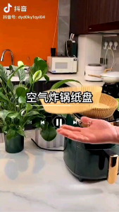 Ready stock Kertas Air Fryer Disposable Baking Non-Stick Round Paper Kitchen Accessories Multipurpose 空气炸锅专用纸盘圆形吸油纸