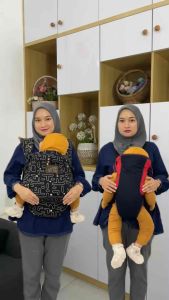 (Bonus Hadiah) CuddleMe Ultimo Carrier Gendongan Bayi Depan Hipseat M Shape Newborn0-36m