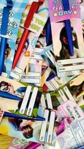 TEACHERS DAY PEN SLEEVE/CHOCOLATE SLEEVE WITH OPP PLASTIC 2.2X7